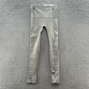 Blanqi Maternity Leggings Womens Medium Gray Green Sport Moto Pant